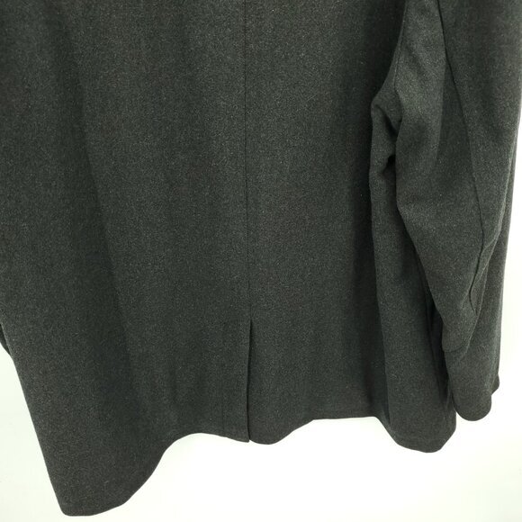 TUMI Tech Grey Wool Insulated Quilt Lined Zip-Up Jacket/Pea Coat XXL - Picture 11 of 16